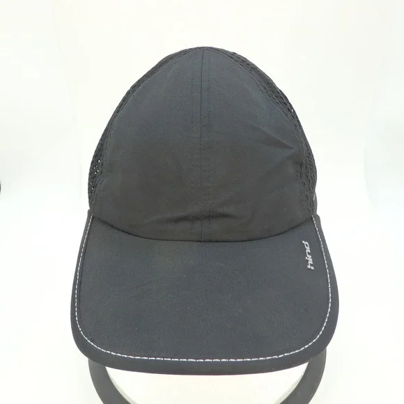 Hind Black Mesh Ventilated Baseball Cap Adjustable Strap Men Sport Running - Picture 10 of 12